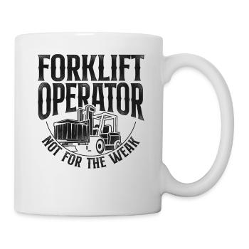 Certified Forklift Truck Operator - Mug - white - Right