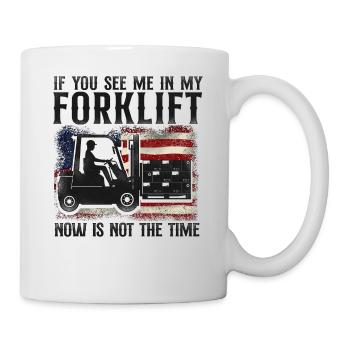 Certified Forklift Truck Operator - Mug - white - Right
