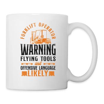 Certified Forklift Truck Operator - Tasse - Weiß - Rechts