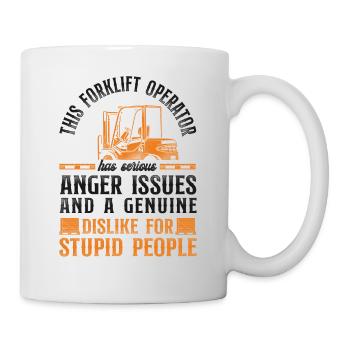 Certified Forklift Truck Operator - Tasse - Weiß - Rechts