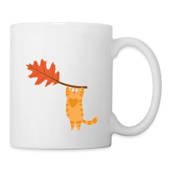 Funny I Had a Great Fall Autumn Cat - lovers cats - Mug - white - Right