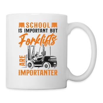 Certified Forklift Truck Operator - Mug - white - Right