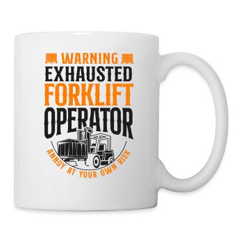 Certified Forklift Truck Operator - Tasse - Weiß - Rechts