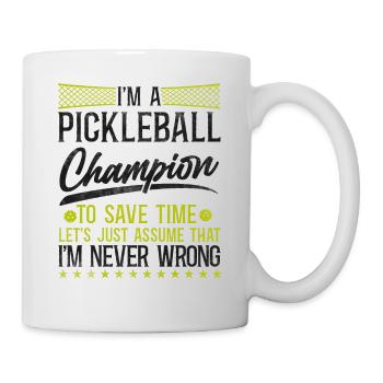 Pickleball Je suis un Pickleball - Mug blanc - blanc - Droite