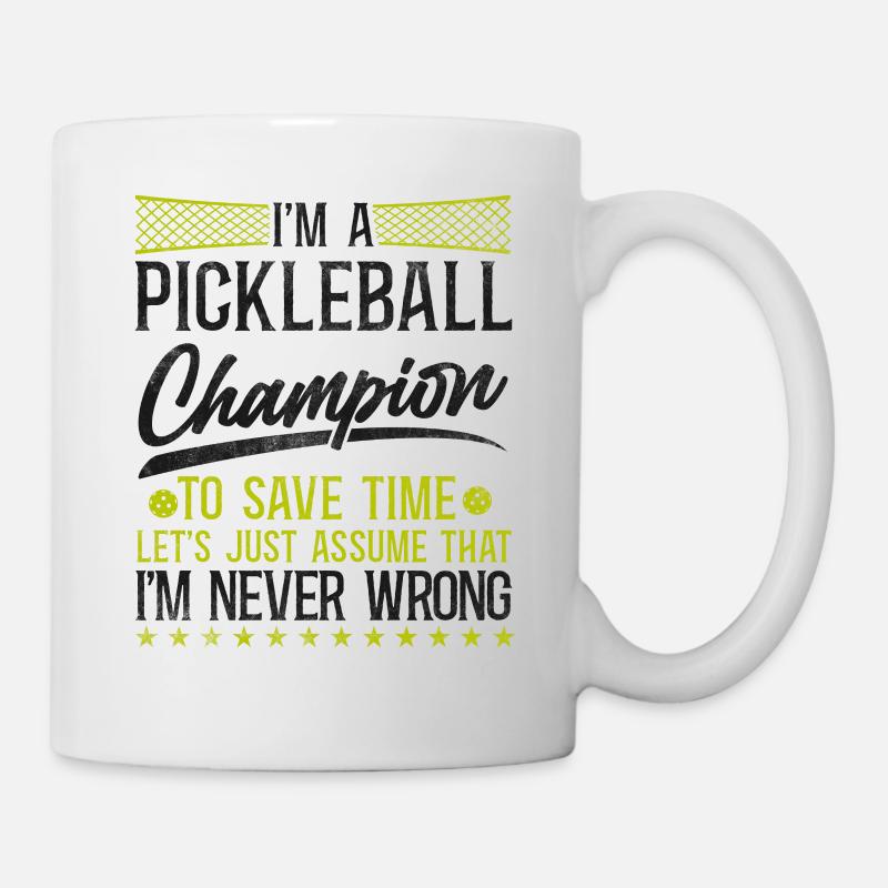 Pickleball Je suis un Pickleball - Mug blanc - blanc