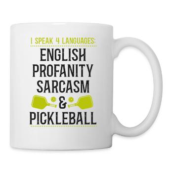 Pickleball I Speak 4 Languages - Mug - white - Right