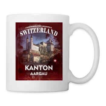 Kantons T-Shirt Aargau bei uns bedrucken lassen - Tasse - Weiß - Rechts
