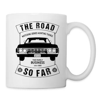 The Road so far series oldtimer - Tasse - Weiß - Rechts