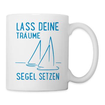 Let your dreams set sail - Mug - white - Right