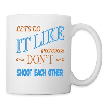 Dictons des années 60 déclaration de symbole de paix blague - Mug blanc - blanc - Droite