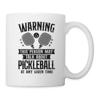 Pickleball Warning This Person May - Mug - white - Right