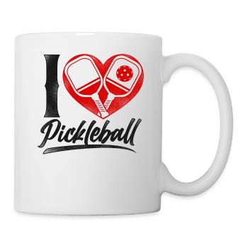 Pickleball Heart I Love Pickleball - Mug - white - Right