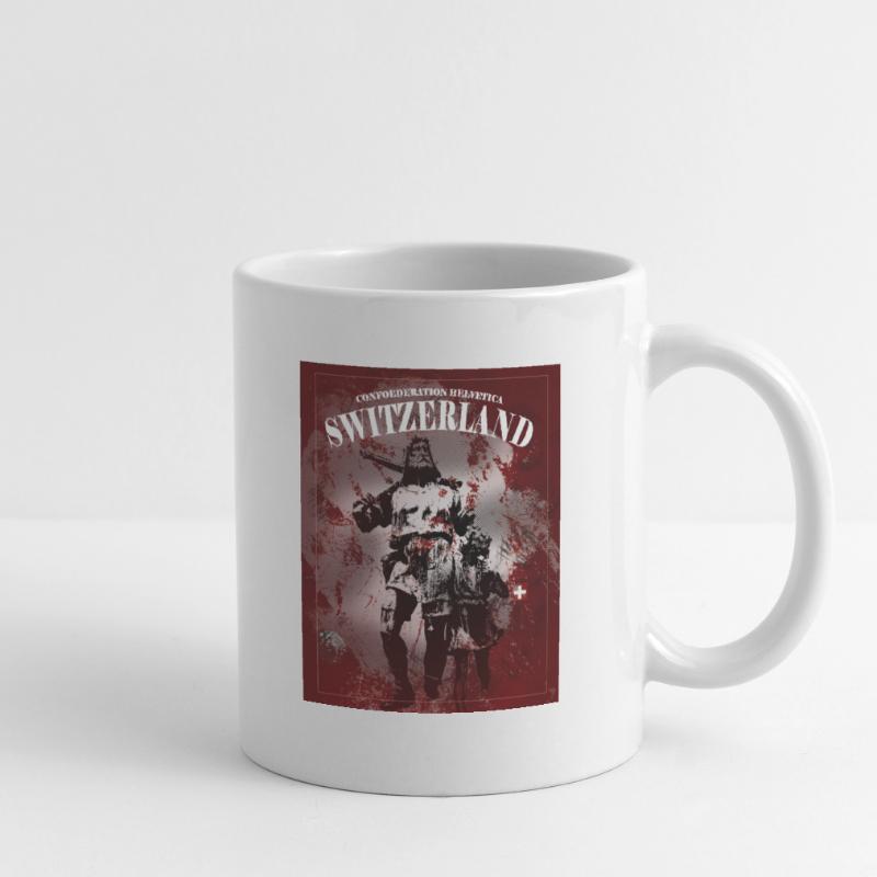 T-Shirt oder Hoodie mit Schweizer Helden Tasse