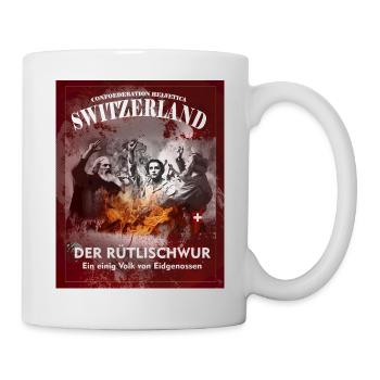 Print Swiss Rütli Oath Hoodie or T-Shirt - Mug - white - Right