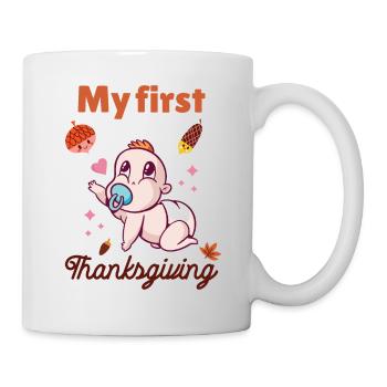 Mon premier Thanksgiving - Mug blanc - blanc - Droite