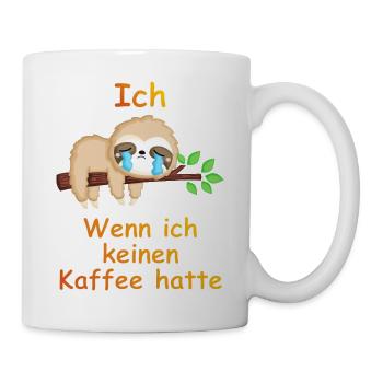 Ohne Kaffee geht nix - Tasse - Weiß - Rechts