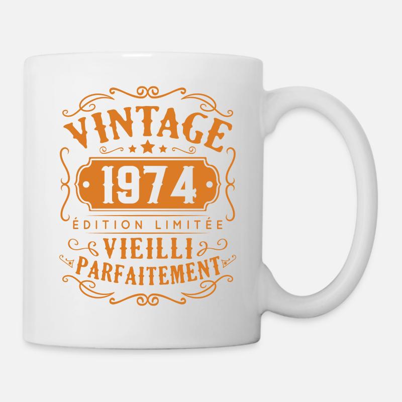 Vintage 1974 Edition Limitée - Mug blanc - blanc