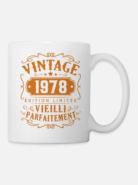 Vintage 1978 Edition Limitée - Mug blanc - blanc