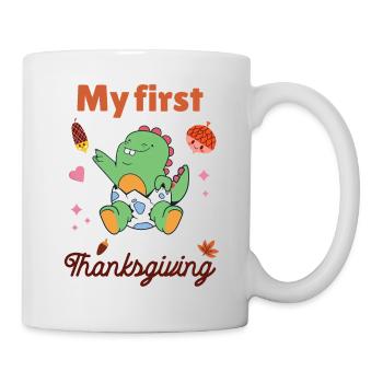 Mon premier Thanksgiving - Mug blanc - blanc - Droite