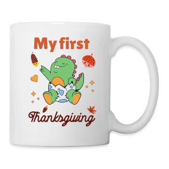 Mon premier Thanksgiving - Mug blanc - blanc - Droite