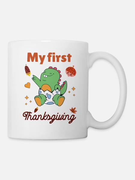 Mein erstes Thanksgiving - Tasse - Weiß