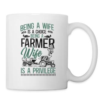 Farming Farmer Wife Tractor - Mug - white - Right