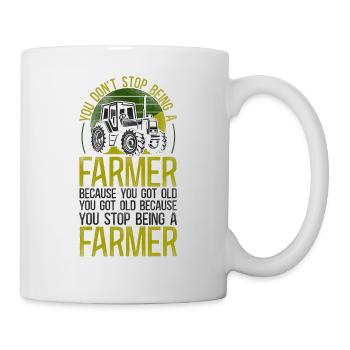 Farming Farmer Retired Grandpa - Mug - white - Right