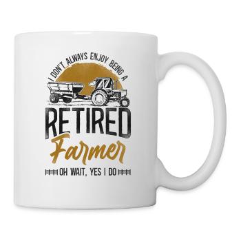 Farming Farmer Retired Tractor - Mug - white - Right