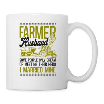 Farming Farmer Husband Tractor - Mug - white - Right