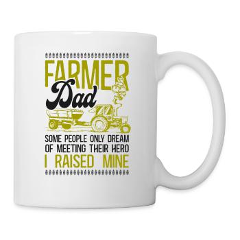 Farming Farmer Dad Father Tractor - Mug - white - Right