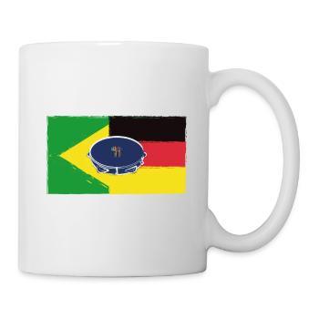 Brasilien-Deutschland-Pandeiro - Tasse - Weiß - Rechts