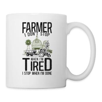 Farming Farmer Tractor Vintage - Mug - white - Right