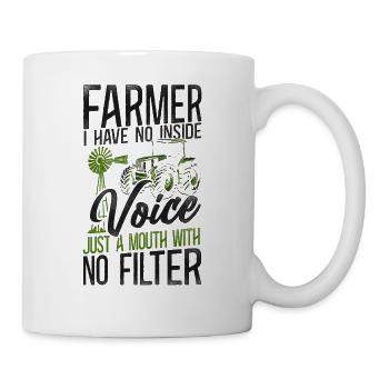 Farming Farmer Tracteur Vintage - Mug blanc - blanc - Droite