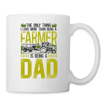 Farming Farmer Dad Father Tractor - Mug - white - Right