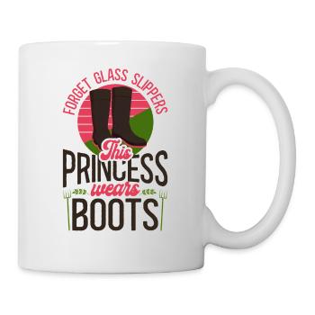 Farming Farmer Girl Female Forget - Tasse - Weiß - Rechts