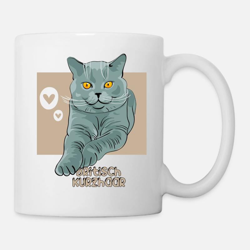 Chat britannique à poil court - Mug blanc - blanc