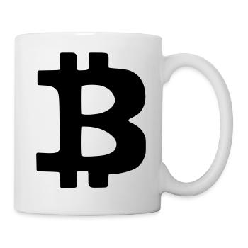 Bitcoin Crypto Currency Virtual Life Vector - Mug - white - Right