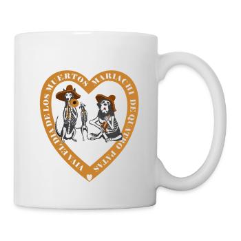 Halloween Chien Squelette Catrina Dia de los Muertos - Mug blanc - blanc - Droite