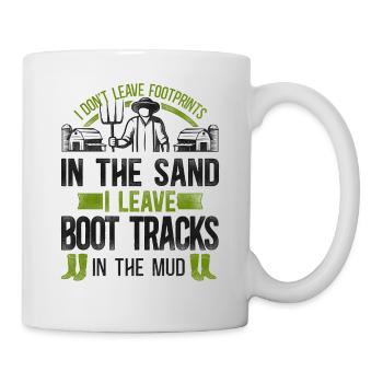 Agriculteur Vintage Je ne le fais pas - Mug blanc - blanc - Droite