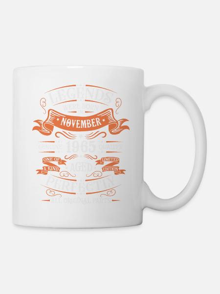Les Légendes Sont Nées En Novembre 1965 Cadeau - Mug blanc - blanc