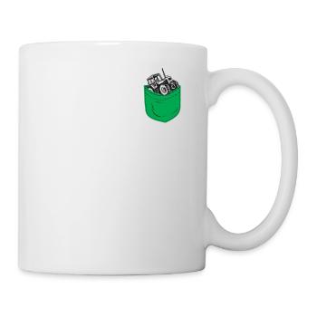 Tracteur de poche agricole agricole - Mug blanc - blanc - Droite