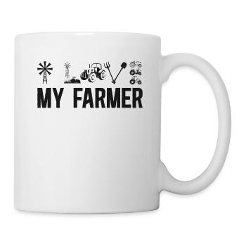 Farming Farmer Tractor Vintage I - Tasse - Weiß - Rechts