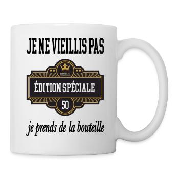 Edition spéciale 50ans - Mug blanc - blanc - Droite