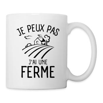 fermier ferme fermière 2 - Mug blanc - blanc - Droite