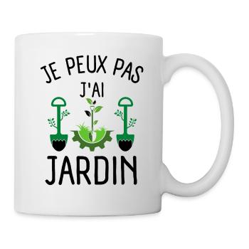 JARDIN JARDINAGE 2 - Mug blanc - blanc - Droite