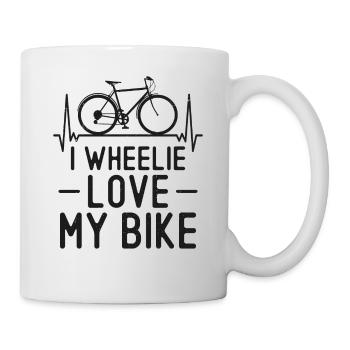 Drôle de vélo de route à vélo Pun - Mug blanc - blanc - Droite