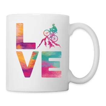 Drôle de vélo de route à vélo - Mug blanc - blanc - Droite
