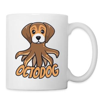 Octodog Octopus Chien Mignon Animal de compagnie - Mug blanc - blanc - Droite
