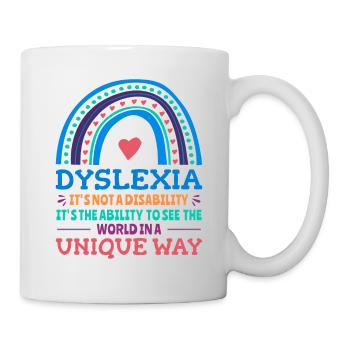 Dyslexie Conscience Dyslexie Dyslexie - Mug blanc - blanc - Droite