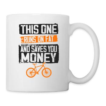 Enduro MTB Mountain Bike Riding - Tasse - Weiß - Rechts